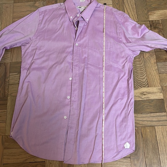 J Crew thomas mason lilac men’s button down size medium 15-15.5 worn once - Picture 5 of 6